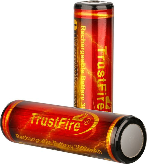 2 Stück Trustfire 18650 Lithium-Ionen Akkus mit 3000mAh Kapazität - Bild 1