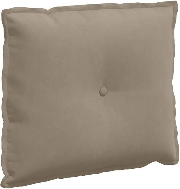 vidaXL Rückenkissen aus Mikrofaserstoff in Taupe und Beige, B x H: 60 x 50 cm - Bild 1