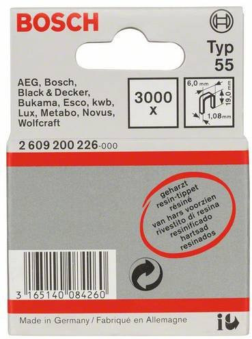 Bosch Schmalrückenklammern Typ 55, 3000 Stück, Breite: 19 mm, Höhe: 6 mm - Bild 1