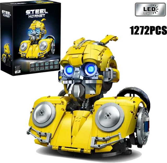 Stahl-Hornissen-Mecha-Skelett-Modell, Konstruktions-Bausteine, 1.469 Teile, mit LED-Beleuchtung - Bild 1