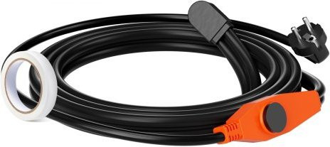VEVOR Heizkabel für Rohre mit integriertem Thermostat, 23W/m, Schwarz, Länge: 2 m - Bild 1