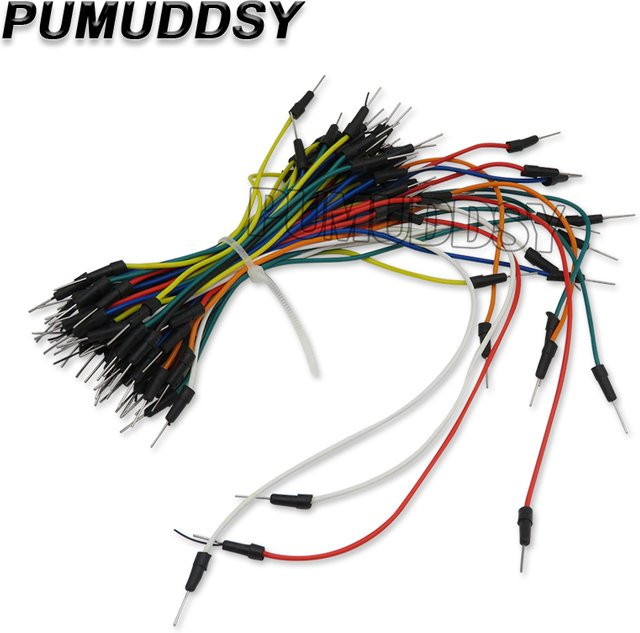 PUMUDDSY Jumper Wire Set mit 65 Stecker auf Stecker Kabeln in Multicolor für Breadboards - Bild 1