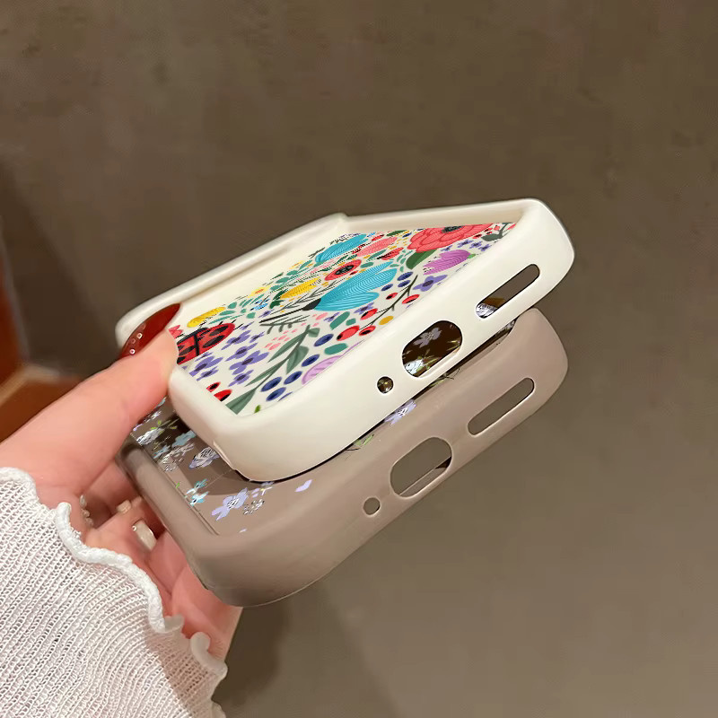 Stoßfeste Google Handyhülle mit romantischem Blumenmuster aus weichem TPU in Beige, Weiß und Multicolour für Google Pixel 9 Pro XL, 8 Pro, 7 Pro, 7A und 8A - Bild 1