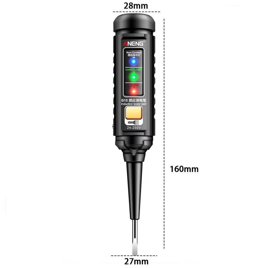 ANENG Multifunktionaler Elektriker-Schraubendreher und berührungsloser Spannungsprüfer mit Induktionsteststift für AC-Spannung - Bild 6