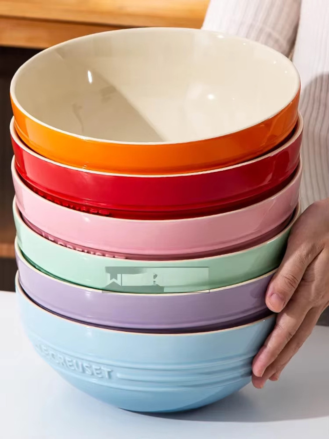 Le Creuset Keramikschüssel Cool Color, rund, Mehrfarbig, Durchmesser: 21,59 cm - Bild 2