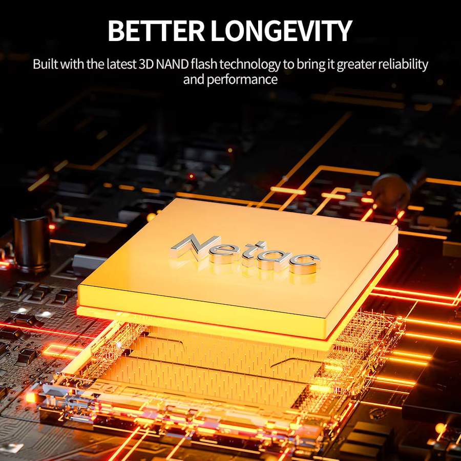 Netac NVMe M.2 SSD PCIe 4.0x4 Interne Solid-State-Festplatte in Schwarz - Bild 4