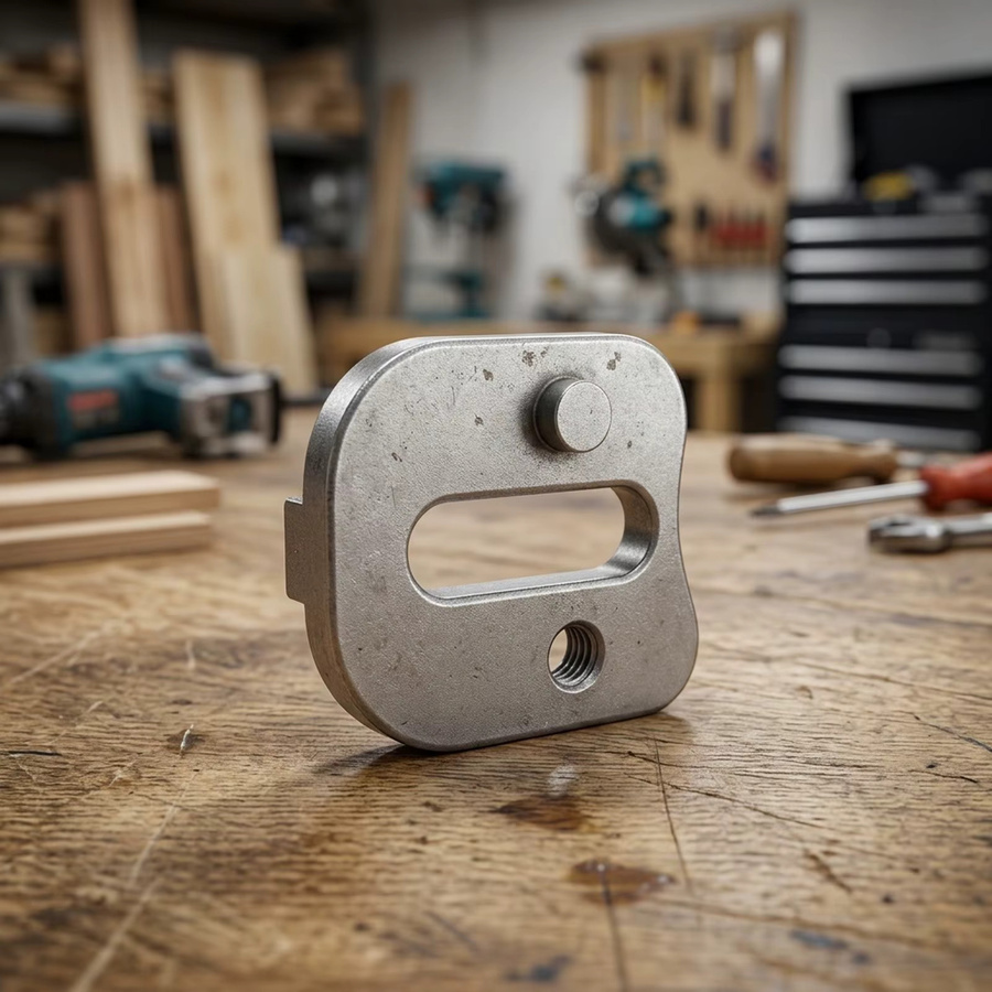 VIBRATITE Kettensägen-Spannungsregler-Block aus Aluminiumlegierung in Silber für 10, 12 und 16 Zoll elektrische Kettensägen - Bild 3