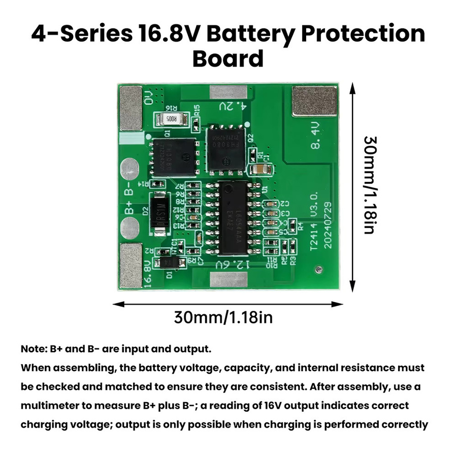 Gaqqee PD100W Schnelllademodul 4S Batterieschutzplatine mit grünem TFT Farbdisplay und digitaler Anzeige für DIY-Powerbanks - Bild 2