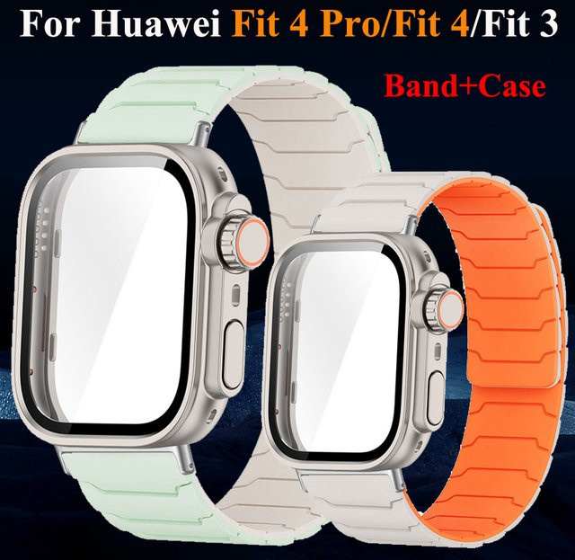 Huawei Uhrenarmband Silikon, Magnetband, Schwarz, Unisex - Bild 1