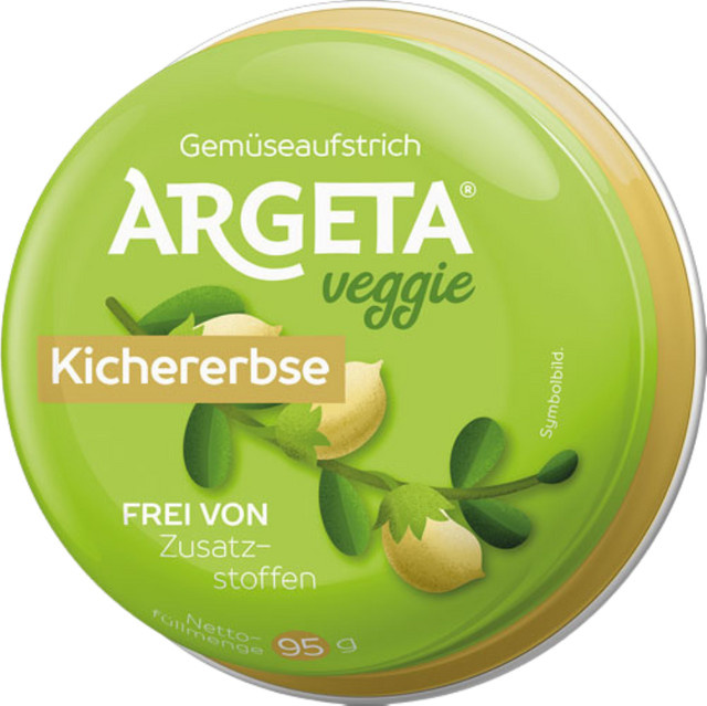 Argeta Veggie Kichererbse Gemüseaufstrich 95 g - Bild 1