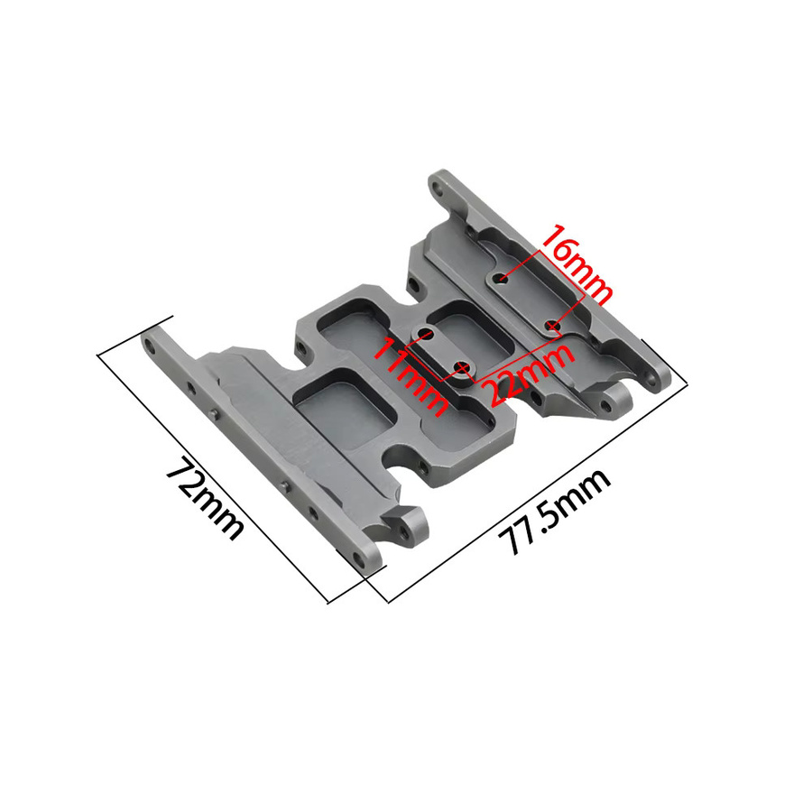 BDXRC Metall-Chassis-Getriebehalterung, Zubehör, Schwarz - Bild 2