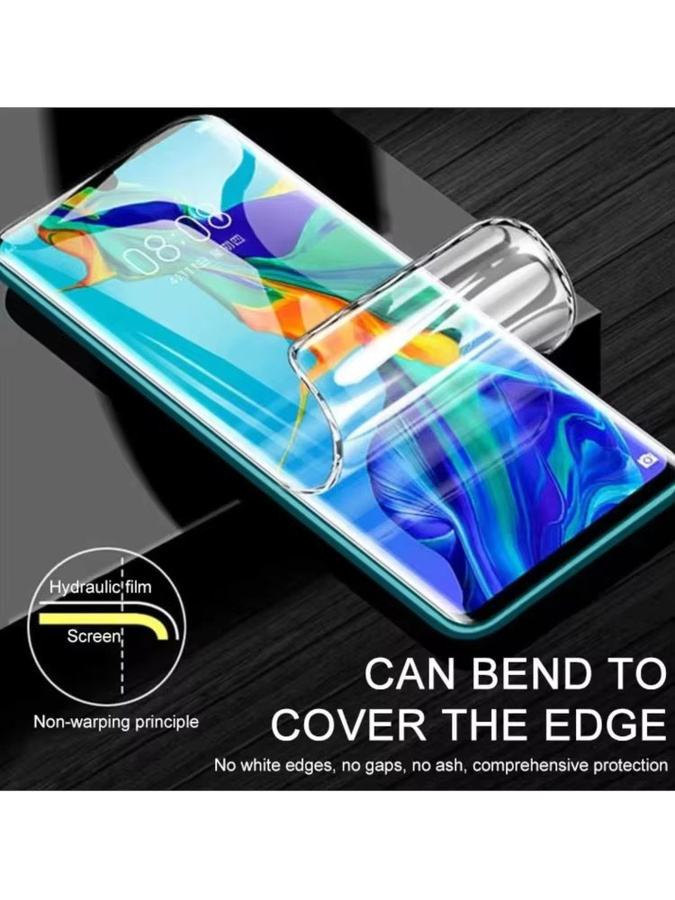 Caynes Hydrogel Displayschutzfolie Transparent für iPhone 11 bis iPhone 17 Pro Max Full Cover HD Soft Film - Bild 7