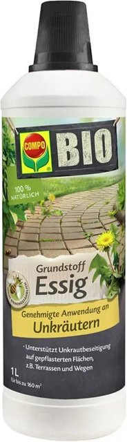 Compo Bio-Grundstoff Essig zur Unkrautbeseitigung und Desinfektion von Gartenschneidewerkzeugen, 1 l - Bild 1