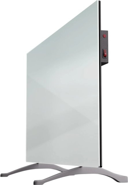 Klarstein Marvel Mirror 600 Infrarotheizung mit Spiegel, 600 W, Silbergrau, Wandmontage - Bild 1