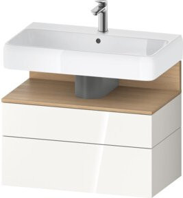 Duravit Waschtischunterschrank Qatego in Weiß Hochglanz, Wandmontage, B/T/H: 79 x 47 x 59 cm - Bild 1