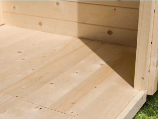 Karibu Fußboden für Gartenhaus in Beige - Bild 1
