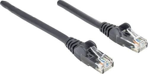 Intellinet RJ45 Patchkabel CAT 6 U/UTP Ethernet LAN Schwarz, Länge: 1,50 m - Bild 1
