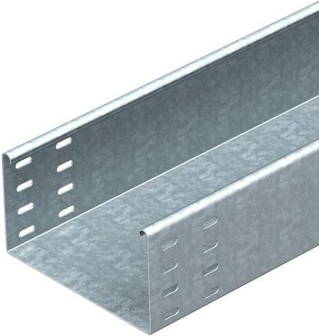 OBO Bettermann Kabelrinne 6063438, Farbe: Silber, B/H/L: 200,00 mm x 110,00 mm x 3 m - Bild 1