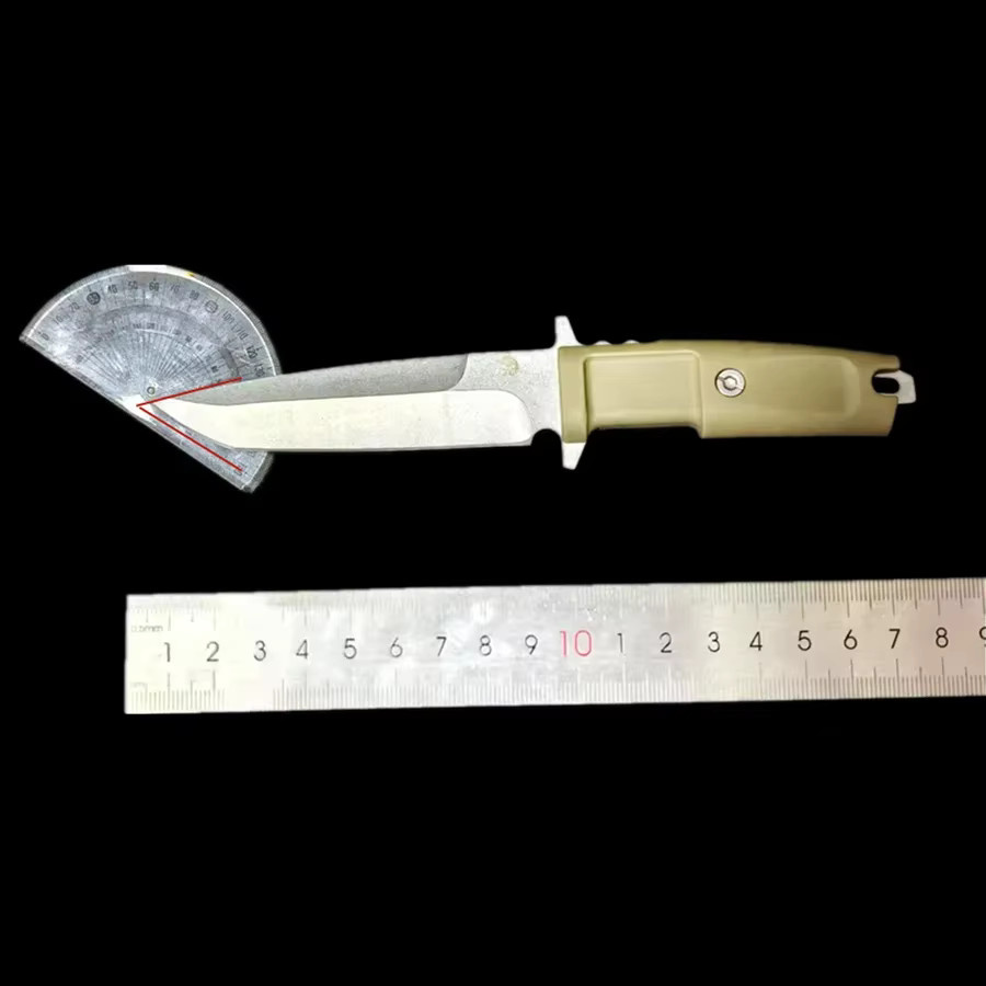 Tragbares Outdoor-Multitool mit fester Klinge aus Edelstahl in Grün - Bild 2