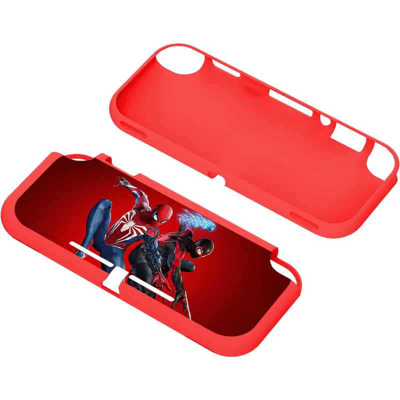 Schutzhülle im Spider-Theme für deine Nintendo Switch Lite aus weichem TPU-Silikon in Rot - Bild 3