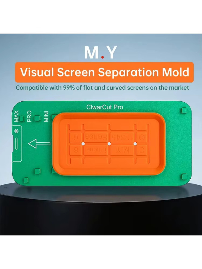 YCS Mr.Yang ClearCut Pro Visuelle Bildschirm-Trennvorrichtung – Universelles Handy-Reparaturwerkzeug für flache und gebogene Bildschirme - Bild 6