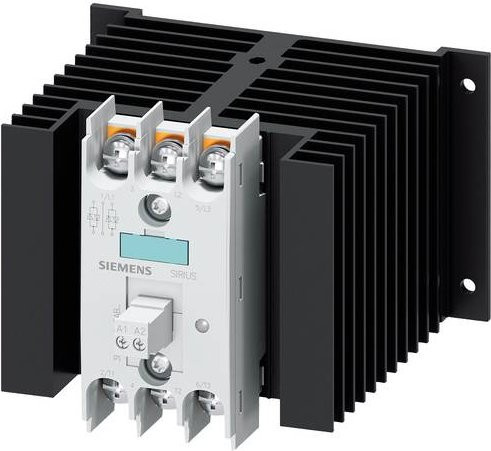 Siemens Halbleiterschütz 3RF2450-3AB55 Nullspannungsschaltend 2 Schließer 50A Grau - Bild 1