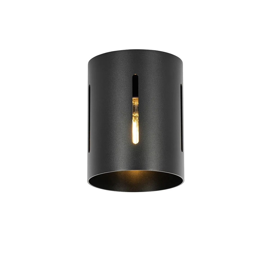 QAZQA Design Deckenleuchte Yana aus Aluminium in Schwarz mit Lichteffekt und E27 Fassung, B/T/H: 40,0 x 16,5 x 13,0 cm - Bild 2