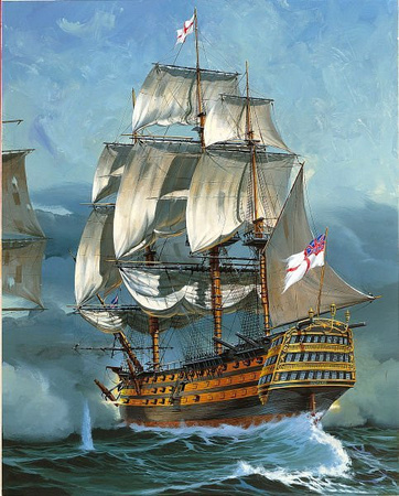 Revell H.M.S. Victory, Modellbau, 1:225