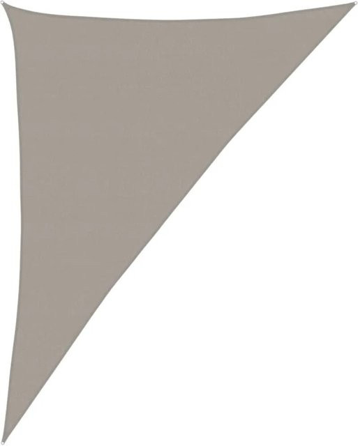 vidaXL Sonnensegel Dreieckig aus HDPE in Hellgrau B/T/H: 4 x 5 x 6,8 m - Bild 1