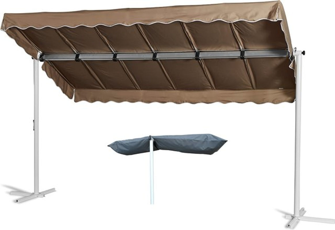 GRASEKAMP Ziehharmonika-Markise mit Schutzhülle in Grau, Breite: 225 cm, Höhe: 220 cm, Tiefe: 7 cm - Bild 2
