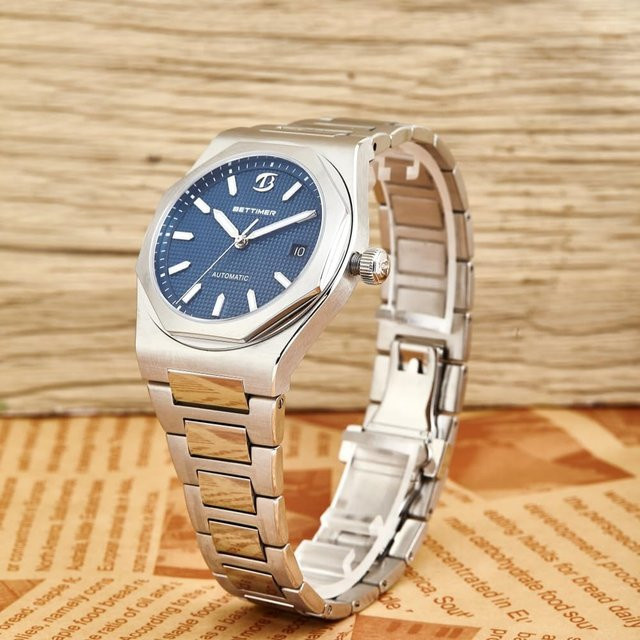 Bettimer Automatikuhr, Edelstahl, 40 mm, Herren - Bild 1