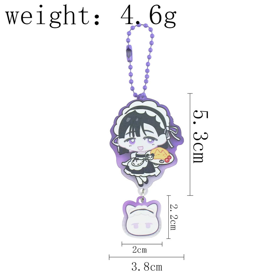 YiYuYiHua Schlüsselanhänger Mizi Sua Ivan Anime, Damen - Bild 2