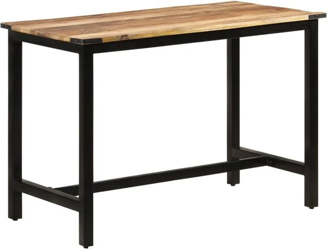 vidaXL Esstisch aus massivem Mangoholz in Braun im Industriestil, B/T/H: 110 x 60 x 76 cm - Bild 1