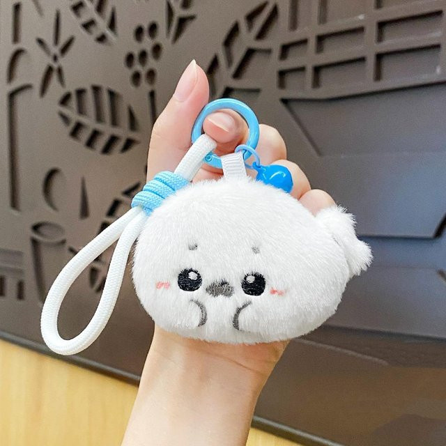 Linyi toy Robben Plüschschlüsselanhänger, Weiß, Unisex - Bild 1
