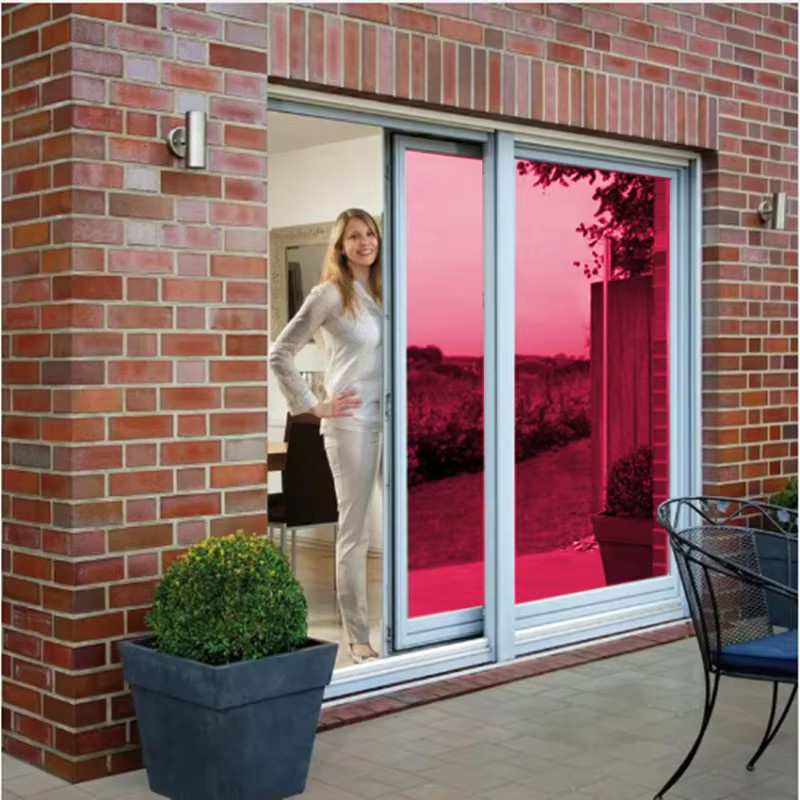 AFDB Reflektierende Solar-Fensterfolie in Rot und Silber zur Wärmekontrolle für dein Zuhause - Bild 4