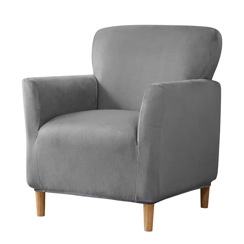 WANERQU Sessel Schonbezug aus weichem Samt, elastische All-inclusive Abdeckung für Club Tub Stühle im Wohnzimmer - Bild 4