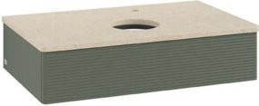 V&B Waschtischunterschrank Antao mit Frontstruktur, lackiert, B/T/H: 80 x 50 x 19 cm - Bild 1