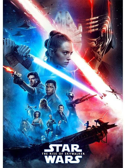 Star Wars Leinwandbild Moderne Wandkunst von Infinity Canvas Studio, Motiv Disney Film Cover, B/H: 40 x 50 cm, ohne Rahmen - Bild 1