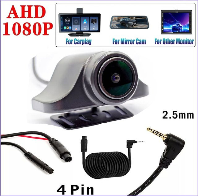 DUTRIEUX Full HD Rückfahrkamera mit Nachtsicht, IP68 wasserdicht, Schwarz - Bild 1