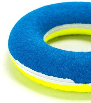 nobleza Hundespielzeug, Tennisball-Ring, strapazierfähig & zahnschonend - Bild 1