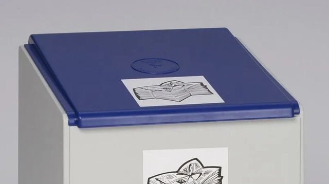 PROREGAL Deckel für Abfallbehälter und Wertstoffsammelsystem, 60 Liter, Kunststoff, Blau - Bild 1