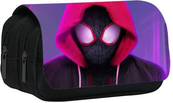 DewBloom Spiderman Paralleluniversum Federmäppchen mit großem Fassungsvermögen und doppellagigem Design für Schüler, Multicolour - Bild 1