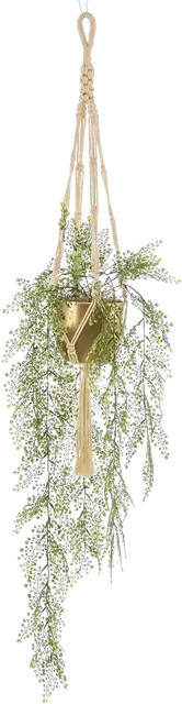 Aplanta Künstlicher Frauenhaarfarn Rapunzel in Grün, Hängepflanze, Höhe: 105 cm - Bild 1