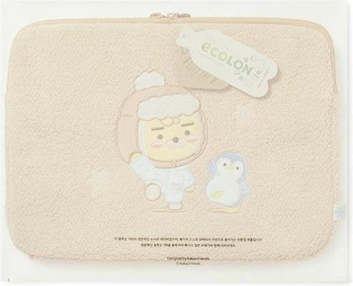 Kakao Friends Snow Village Bubble Laptoptasche 13 Zoll in Weiß und Beige - Bild 1