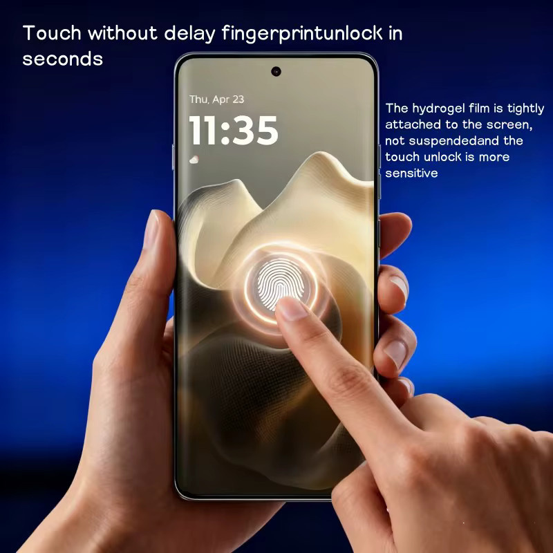 4 Stück Hydrogel-Displayschutzfolie für Motorola Moto G Power 5G, Stylus 5G und Play, transparent - Bild 5