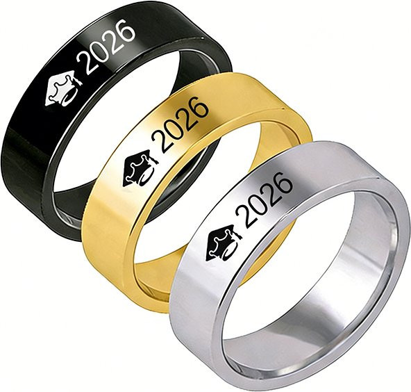 konminry Abschlussring Edelstahl, Unisex - Bild 1
