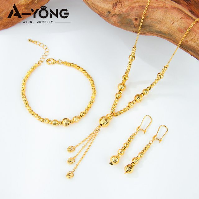 A-YONG AYONG JEWELRY Schmuck-Set, Gold, Perle, Damen, Vintage - Bild 1