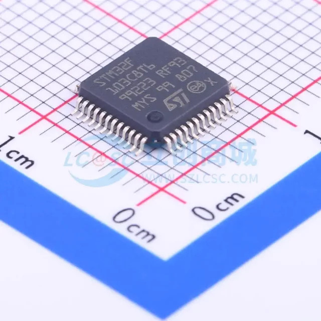 Chiptowin STM32F103 Mikrocontroller Serie in Schwarz, LQFP-48 Gehäuse - Bild 1