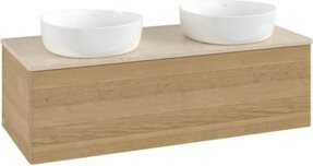 V&B Waschtischunterschrank Antao mit Beleuchtung, Farbe Honey Oak, B/T/H: 120 x 50 x 50 cm - Bild 1