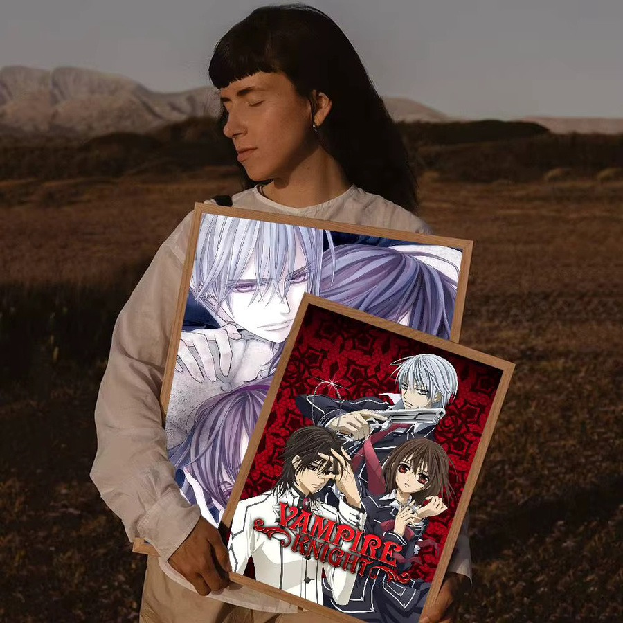 Selbstklebendes und wasserfestes Anime V-Vampire Knight Poster aus Papier in Multicolour - Bild 3